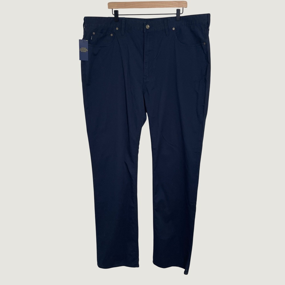 Polo Ralph Lauren Chino Pants Men 44x36 Blue Stretch Classic Fit Tall Preppy NWT